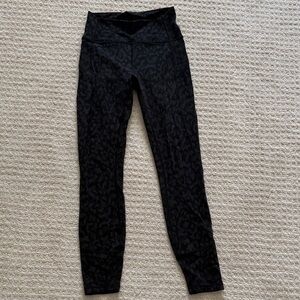 Lululemon Black Leopard Print Leggings